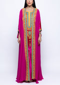 Mona Fuchsia Veil Cape