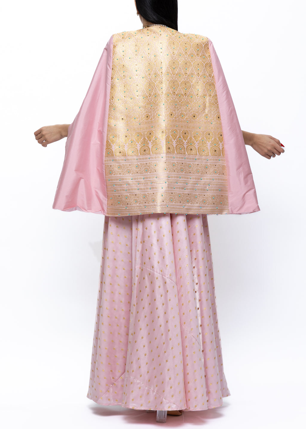 Nour Couture Silk Cape