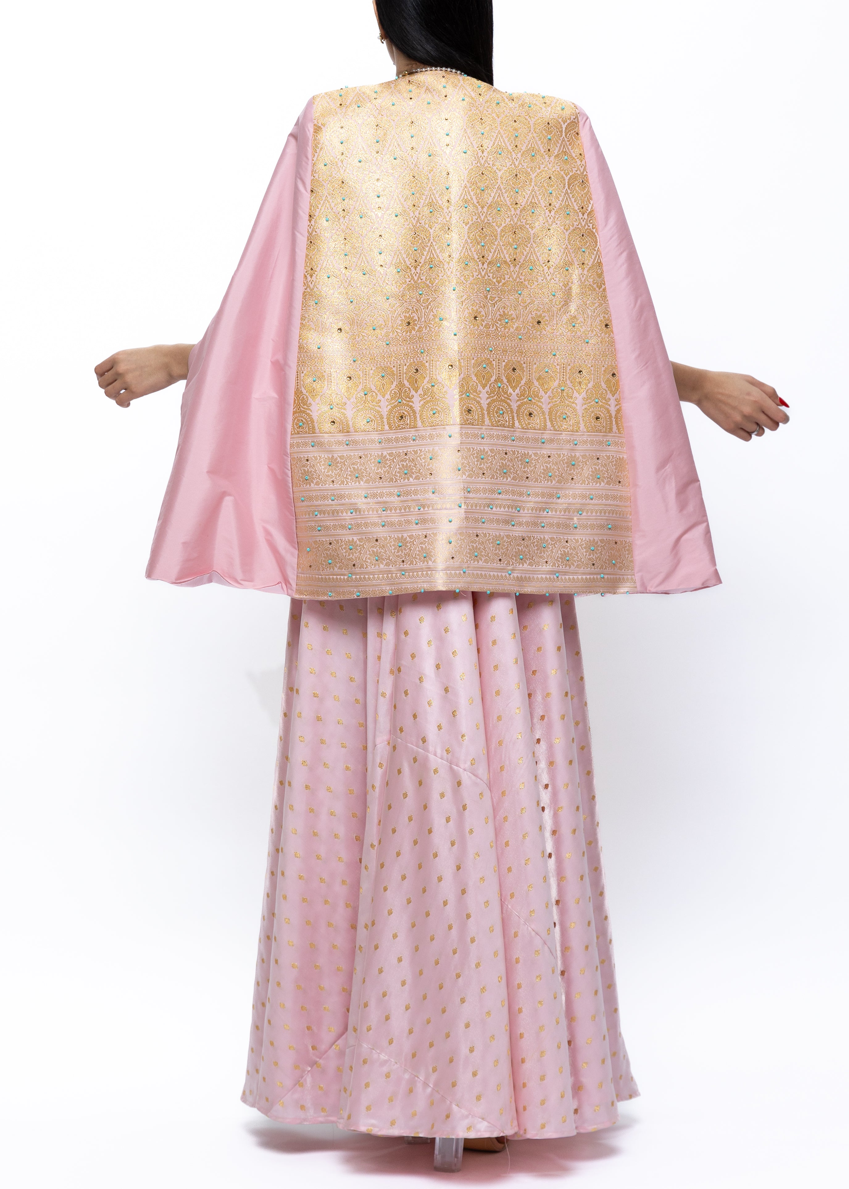 Nour Couture Silk Cape