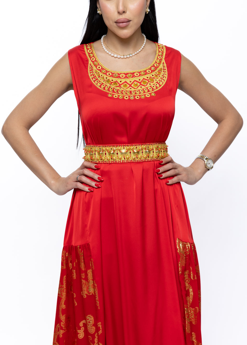Jouri Royal Henna Dress