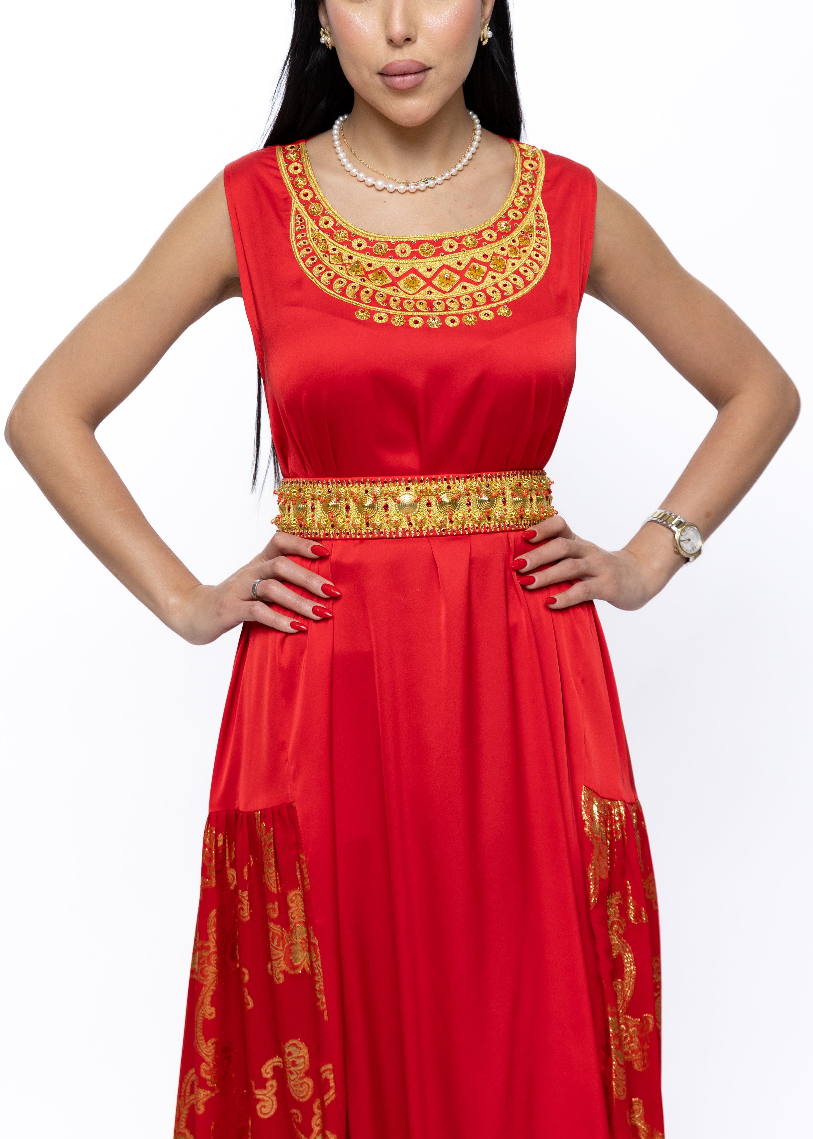 Jouri Royal Henna Dress