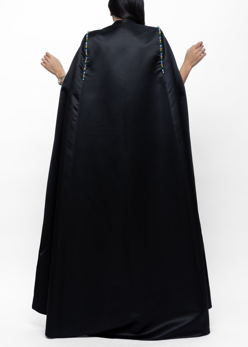 Razan Shades of Blue Couture Cape