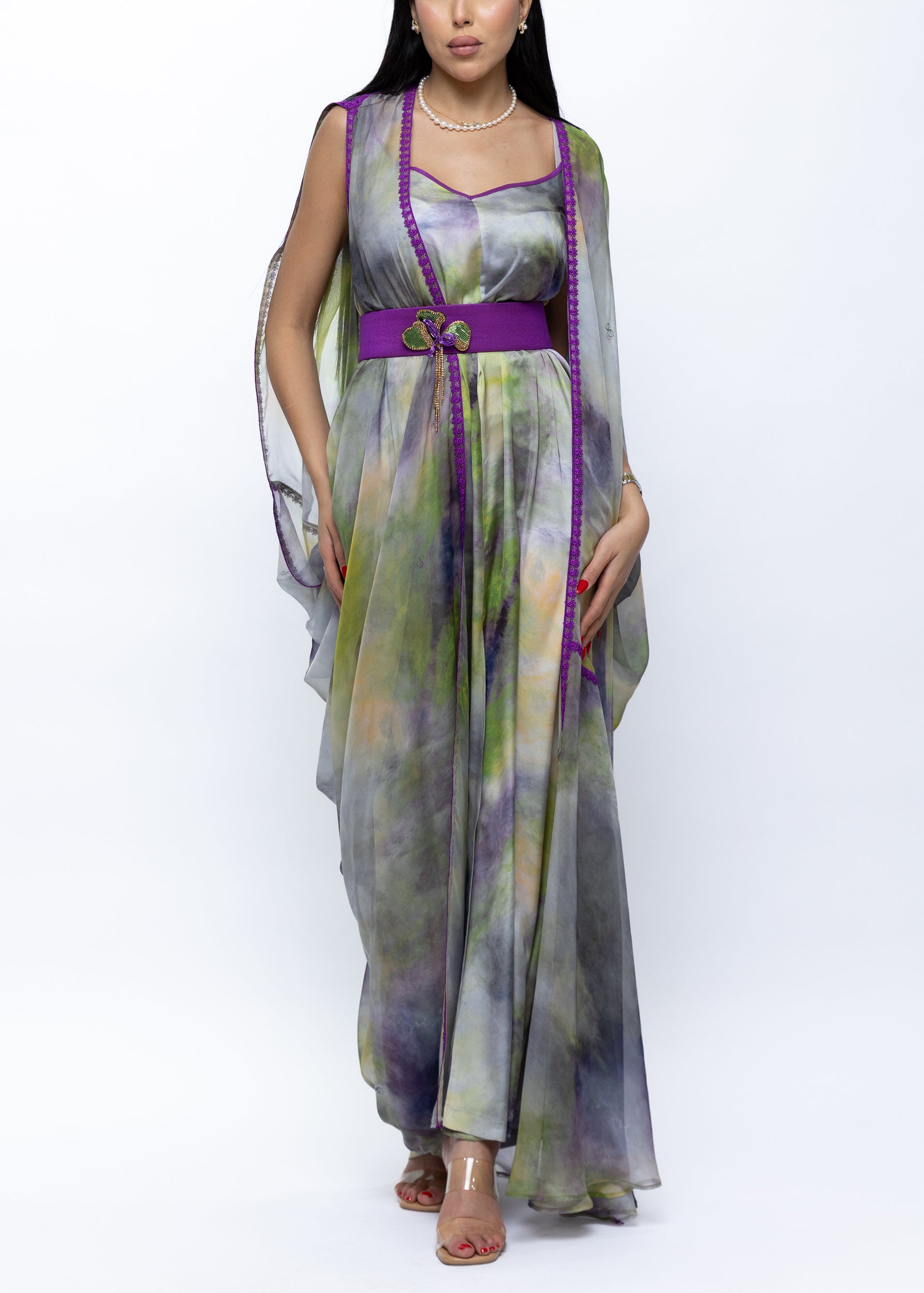 Layal Layered Kaftan & Jumpsuit Set