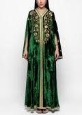 Wafa Forest Gold Kaftan