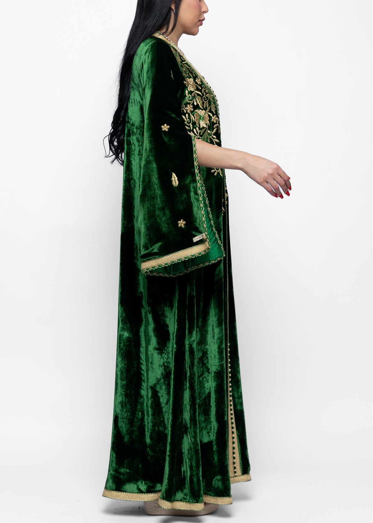 Wafa Forest Gold Kaftan