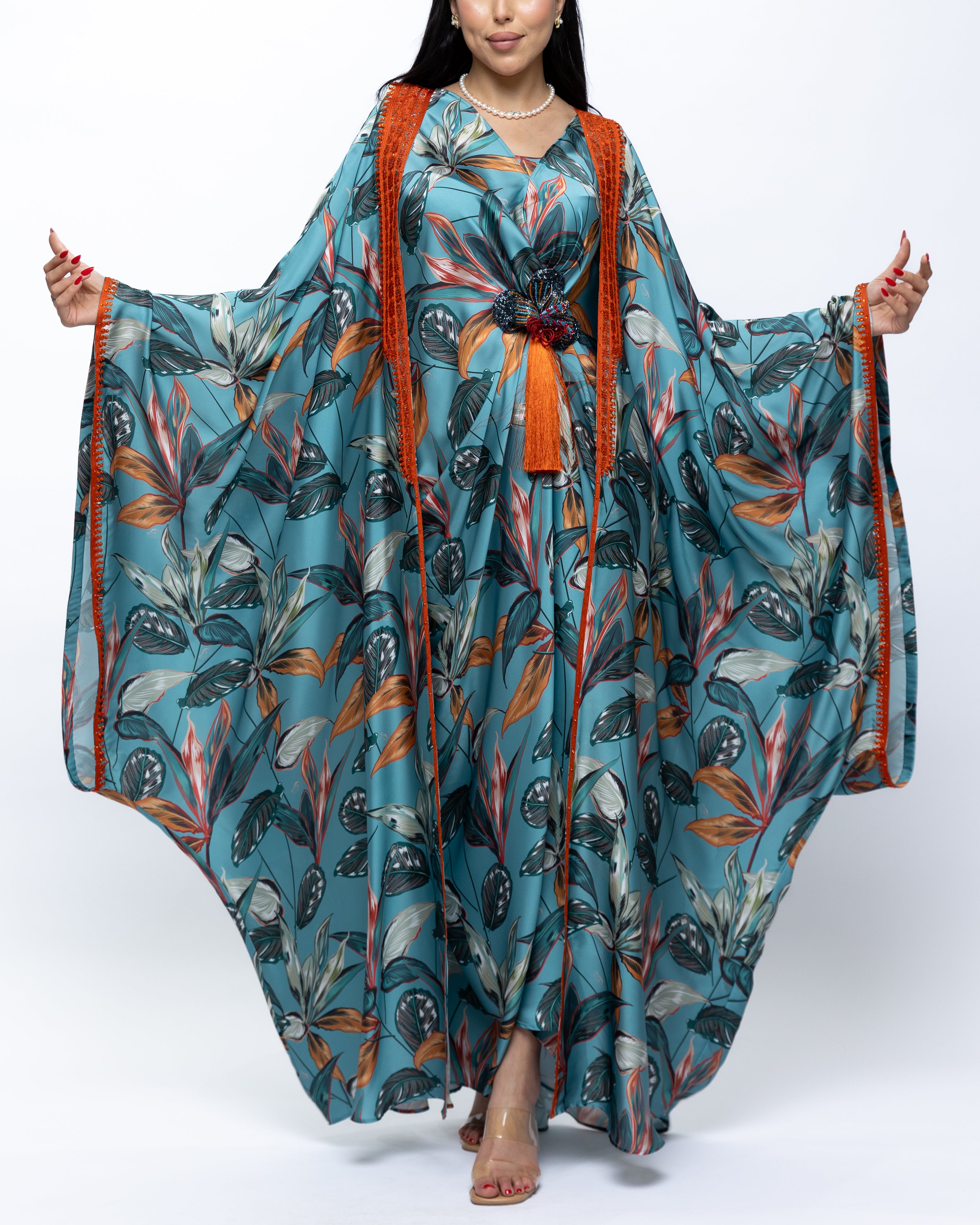 Farasha Bisht Tropical Butterfly Print