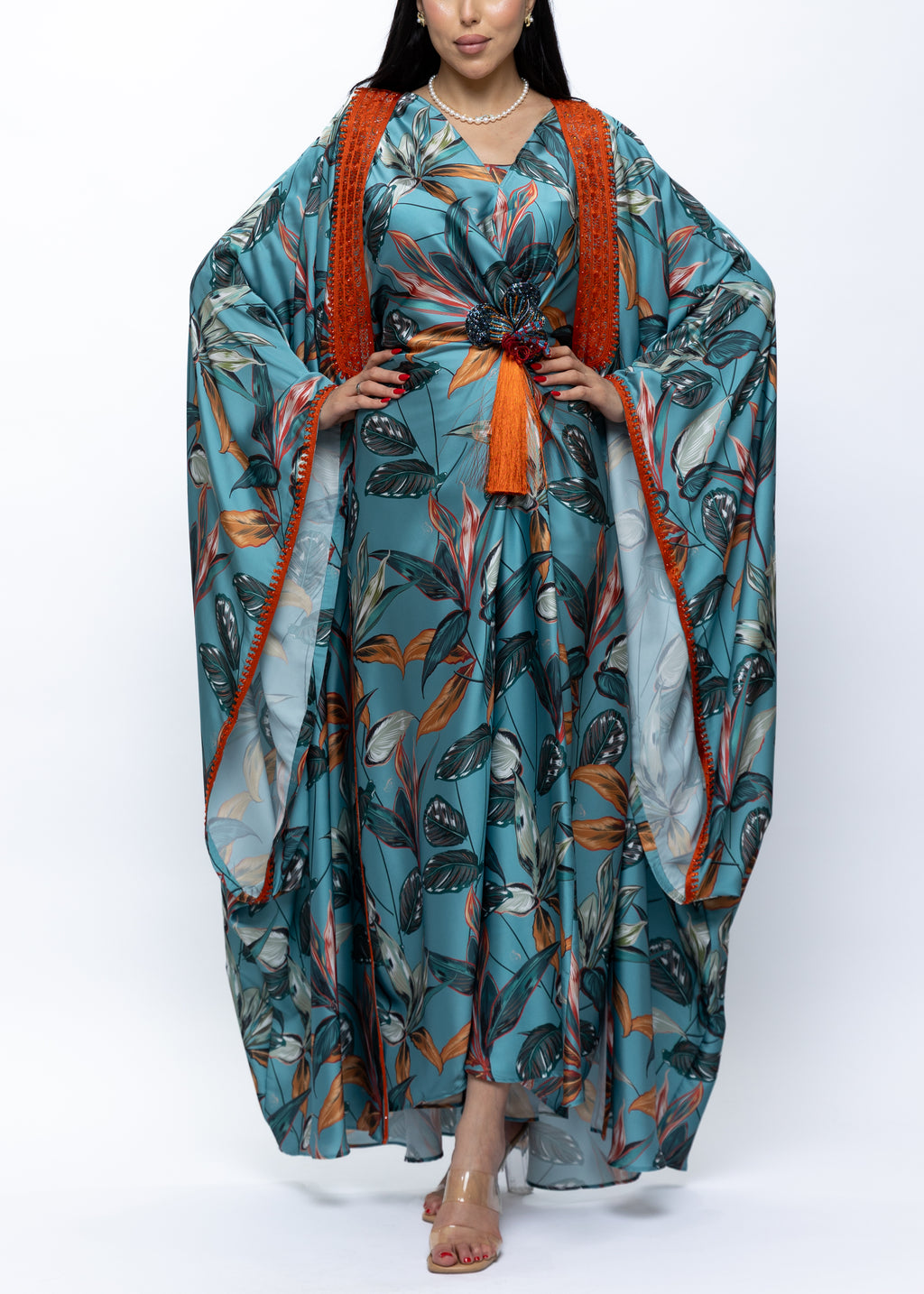 Farasha Bisht Tropical Butterfly Print