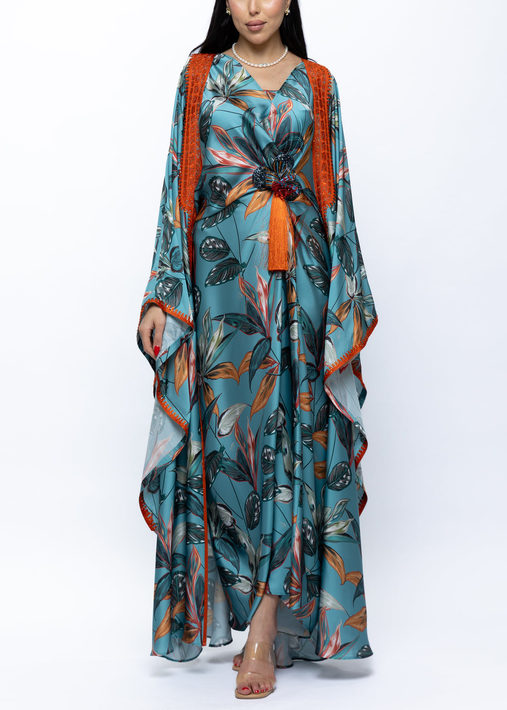 Farasha Bisht Tropical Butterfly Print