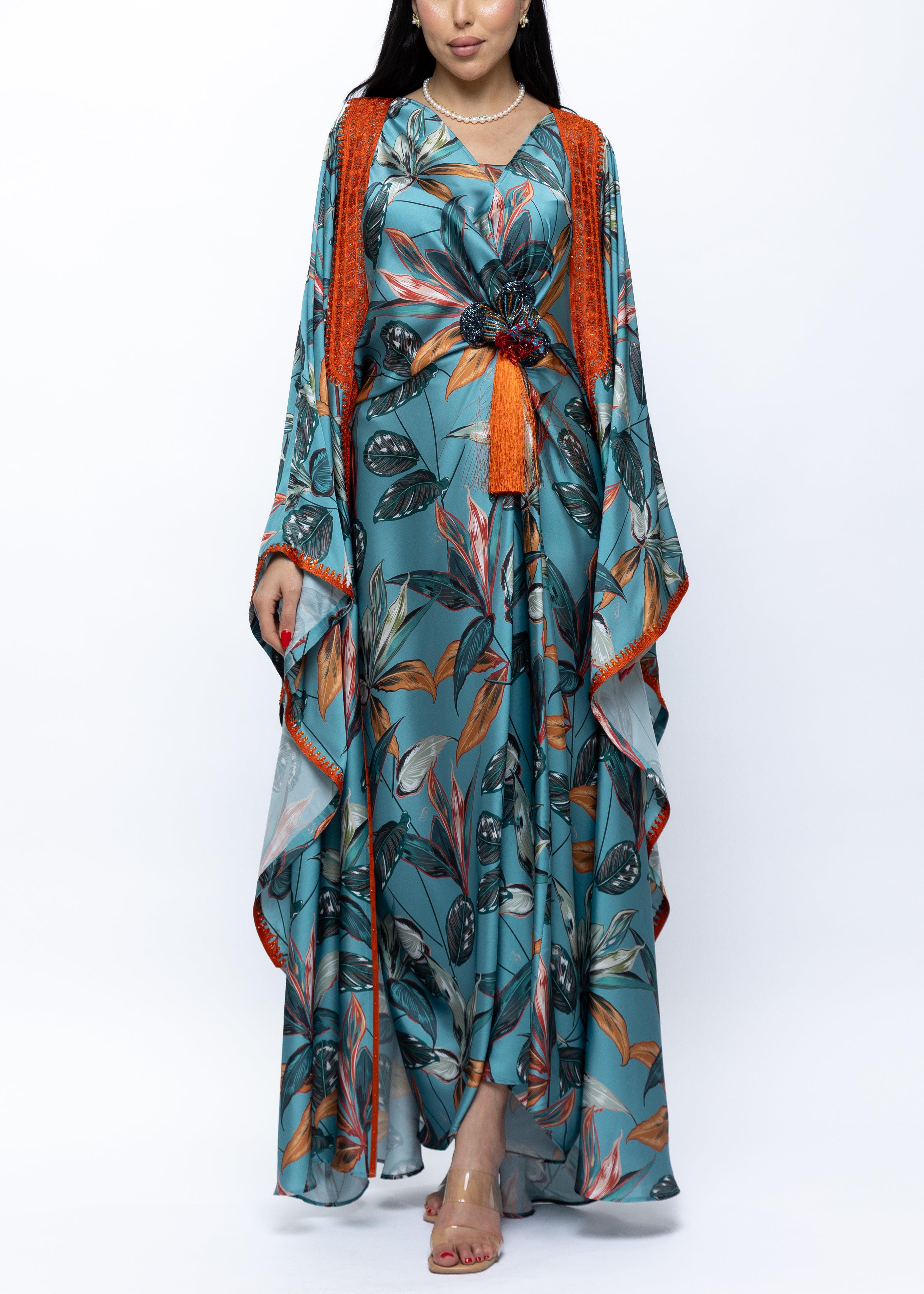 Farasha Bisht Tropical Butterfly Print