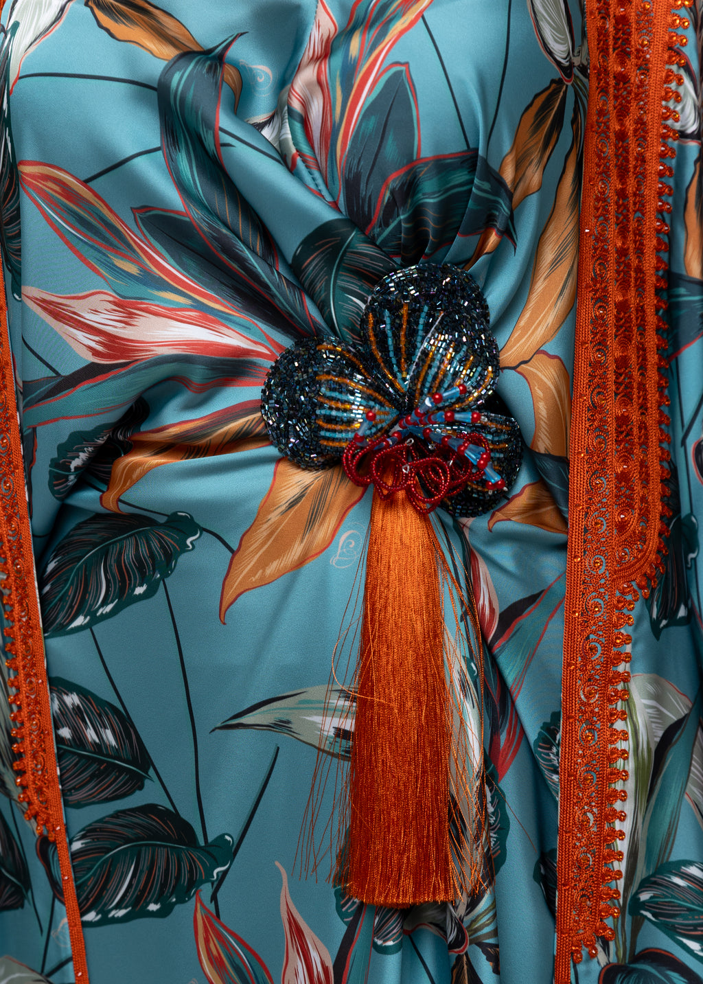 Farasha Bisht Tropical Butterfly Print