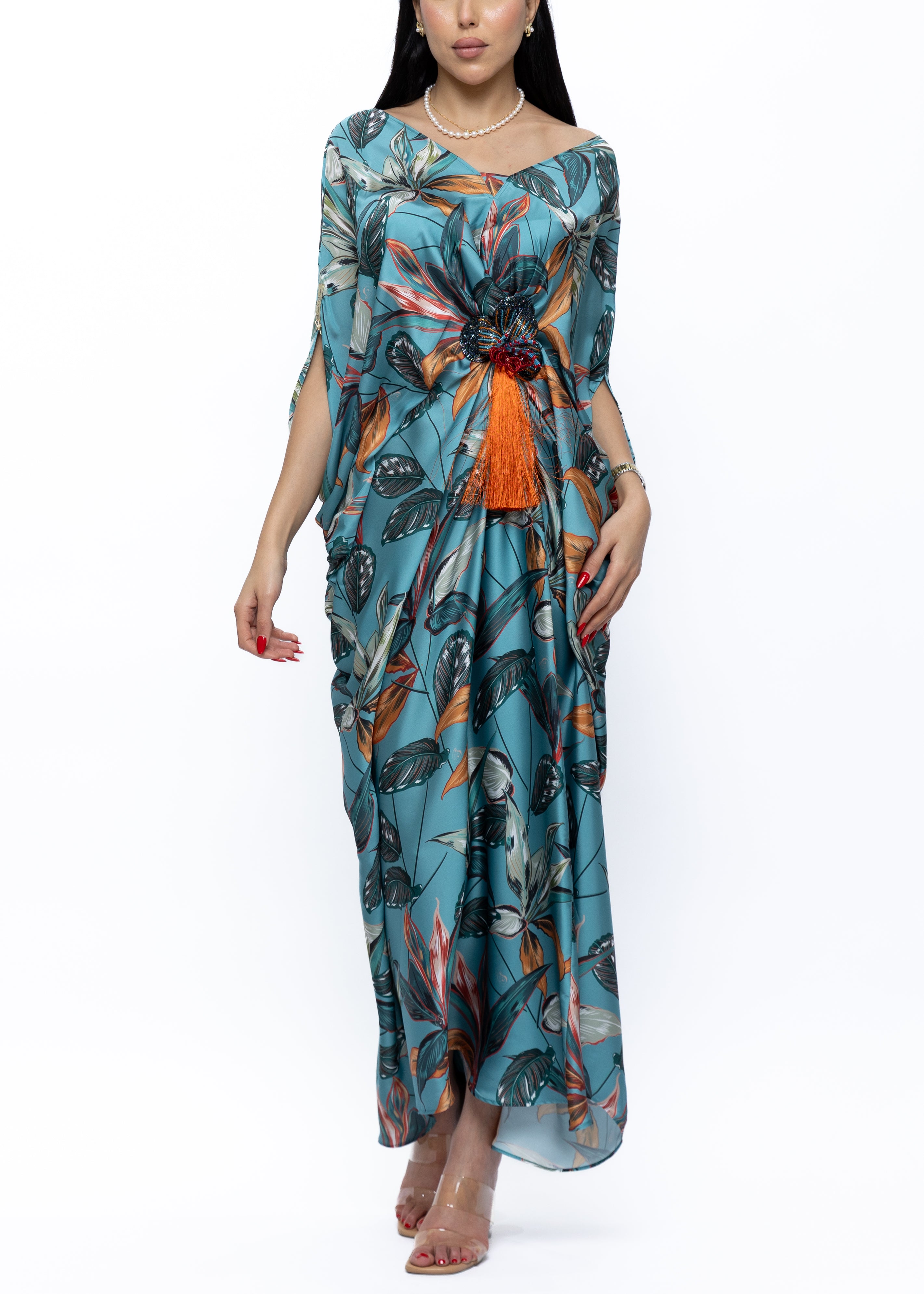 Farasha Butterfly Brooch Dress