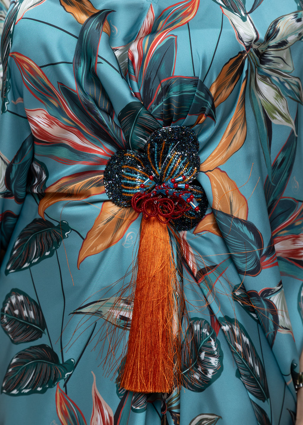 Farasha Butterfly Brooch Dress