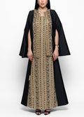 Shaima Noir Golden Eye Dress & Cape
