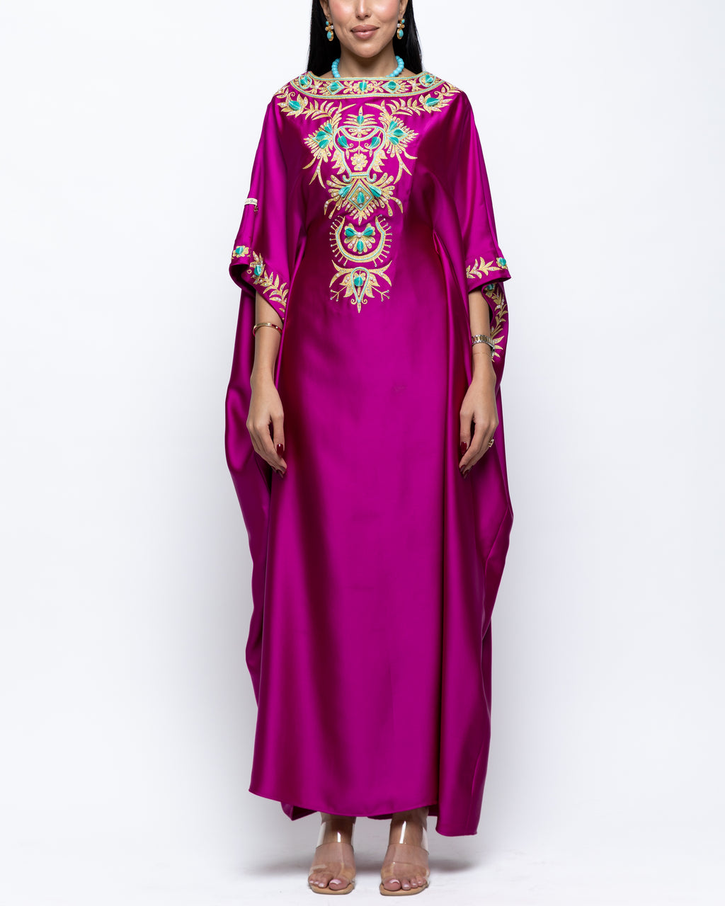 Malika 3D Embroidered Kaftan