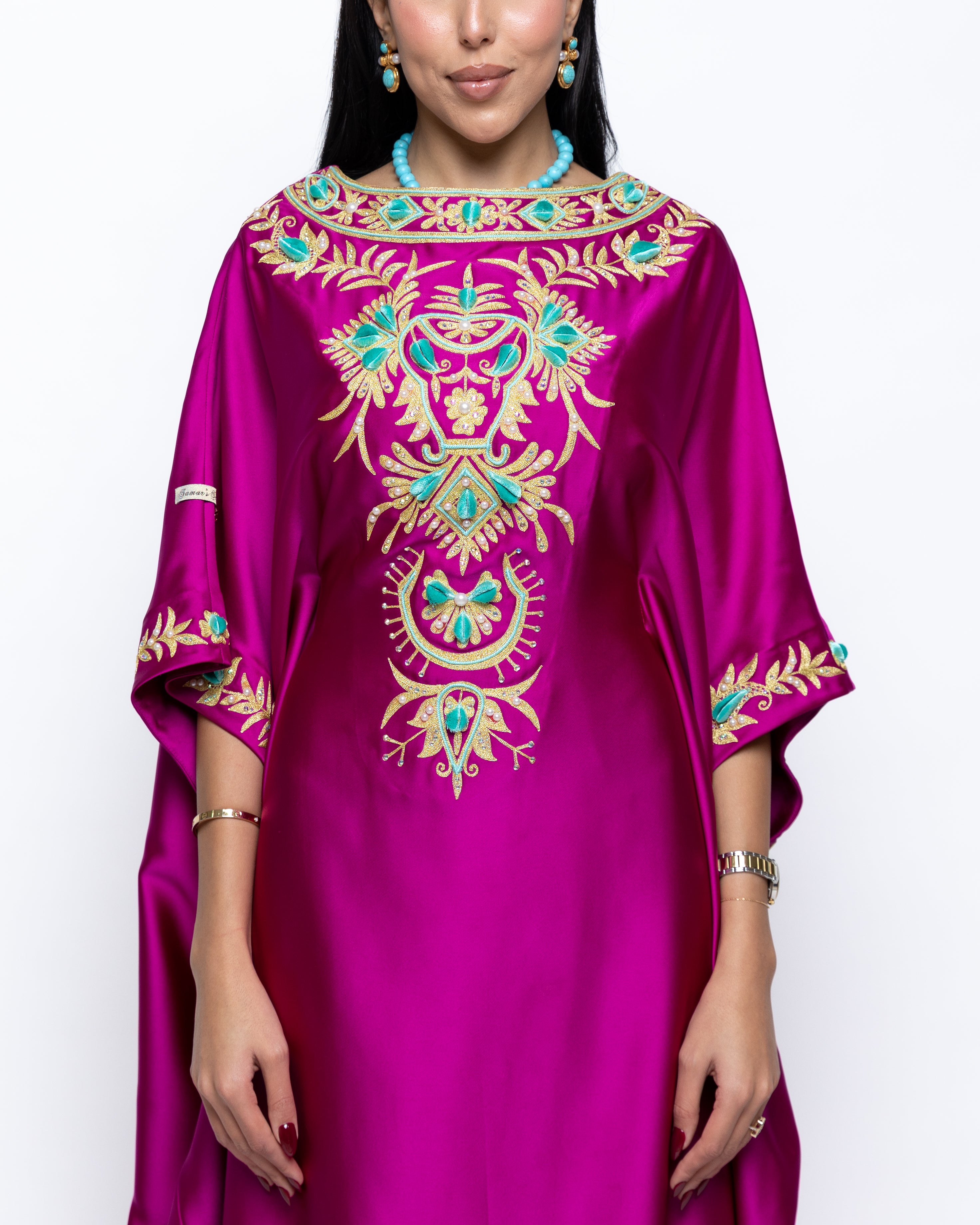 Malika 3D Embroidered Kaftan