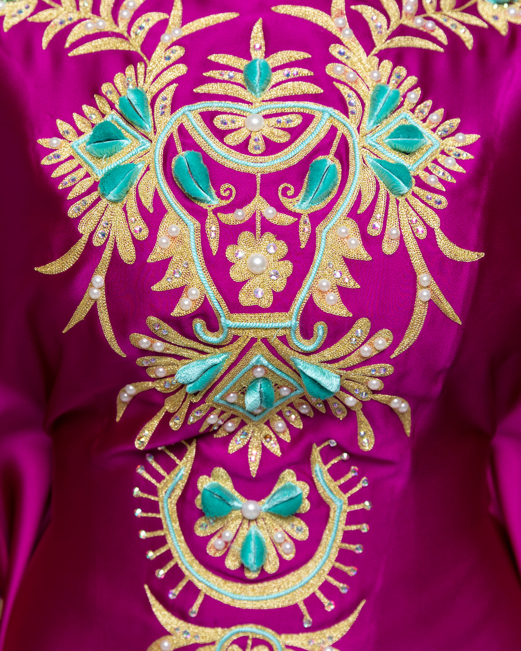 Malika 3D Embroidered Kaftan