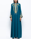 Hind Crepe Kaftan with Crystals & Pearls