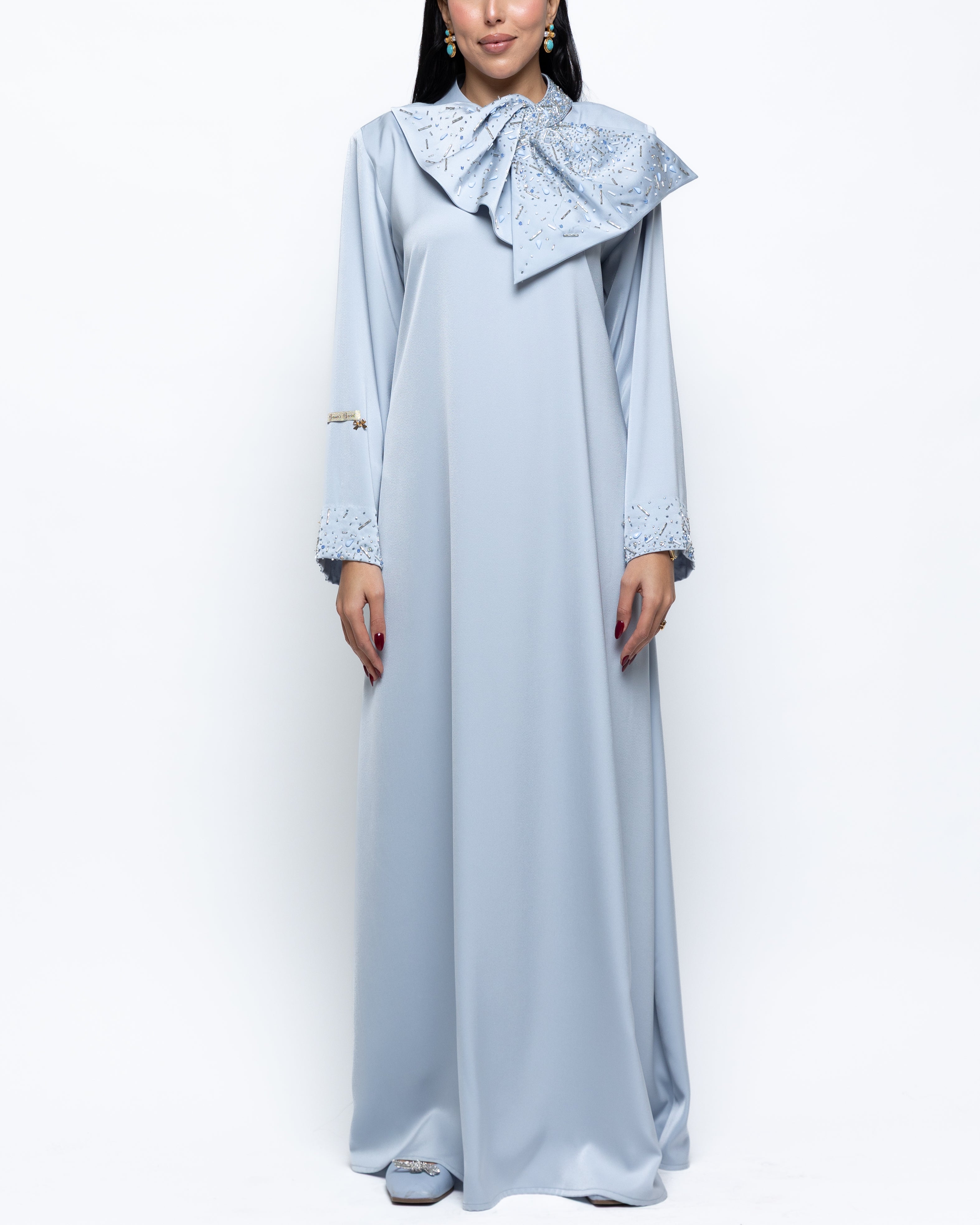 Huyam Big Bow Statement Kaftan