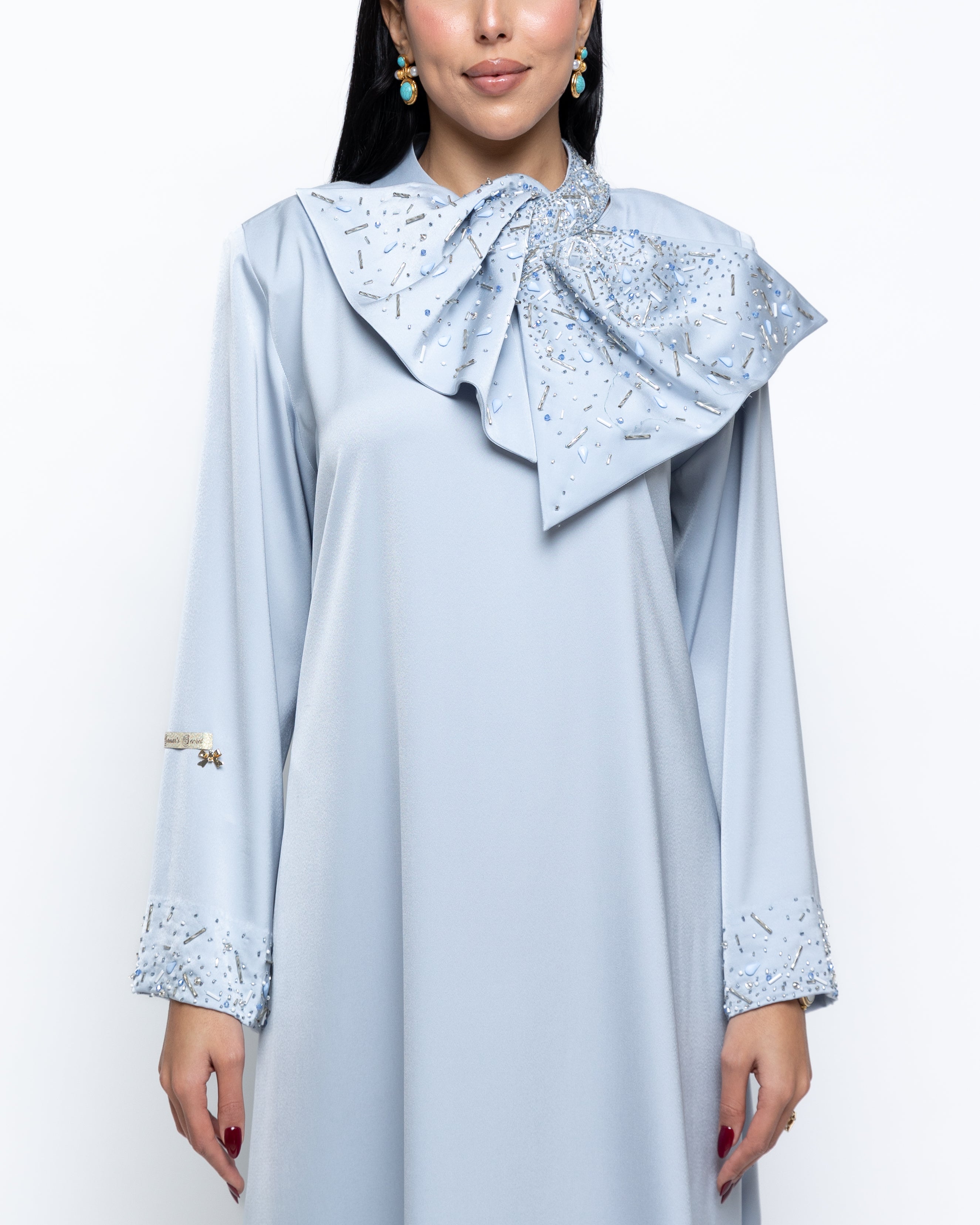 Huyam Big Bow Statement Kaftan