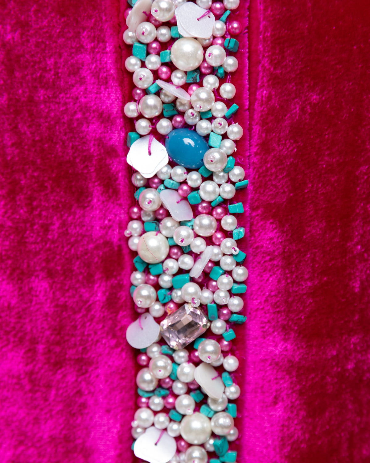 Marwa Fuchsia Tie-Dye Jalabiya
