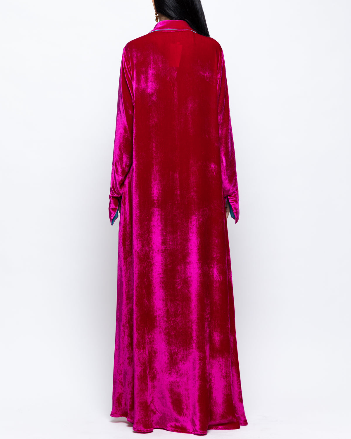 Marwa Fuchsia Tie-Dye Jalabiya