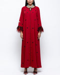 Lahab Feather Couture Kaftan
