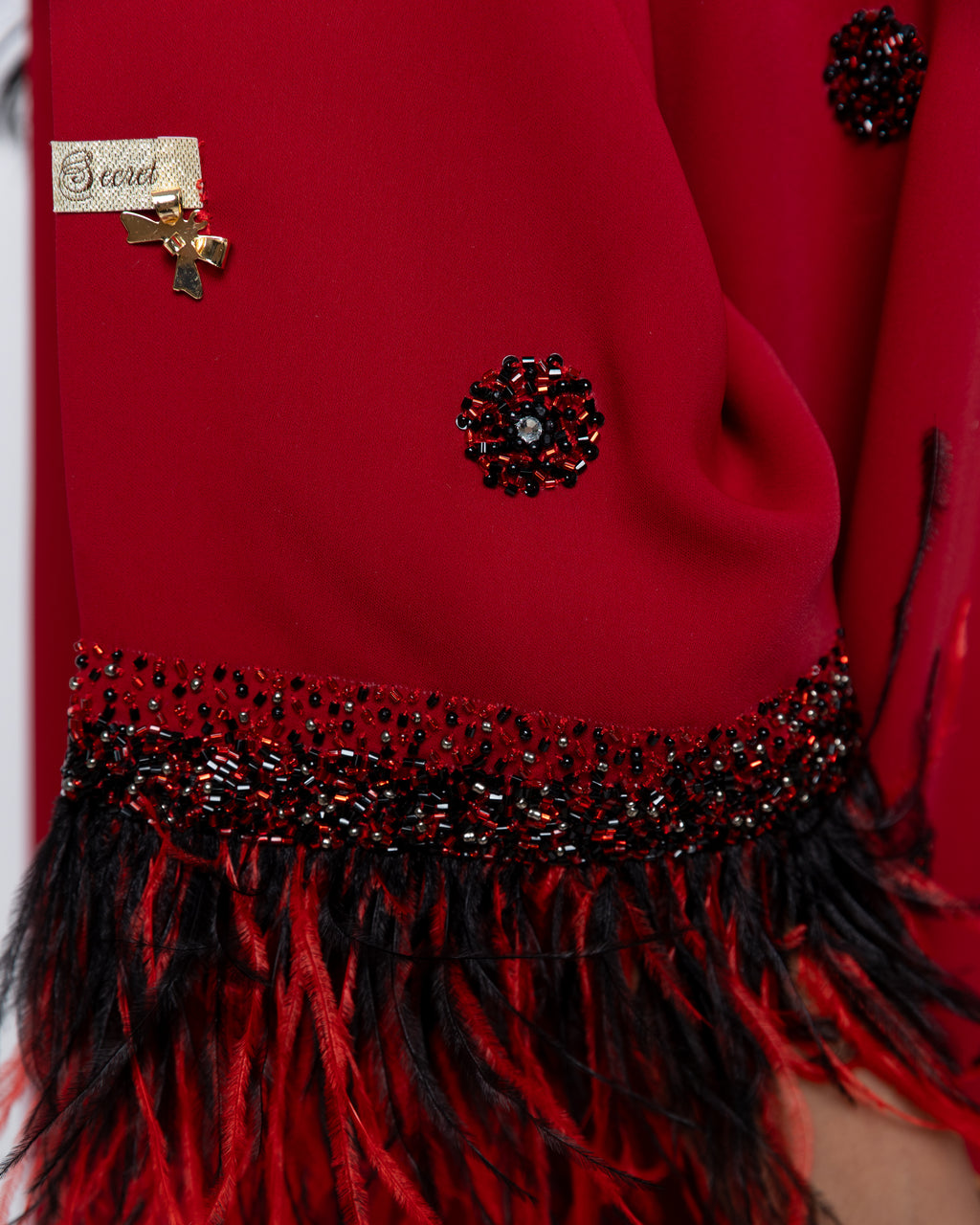 Lahab Feather Couture Kaftan