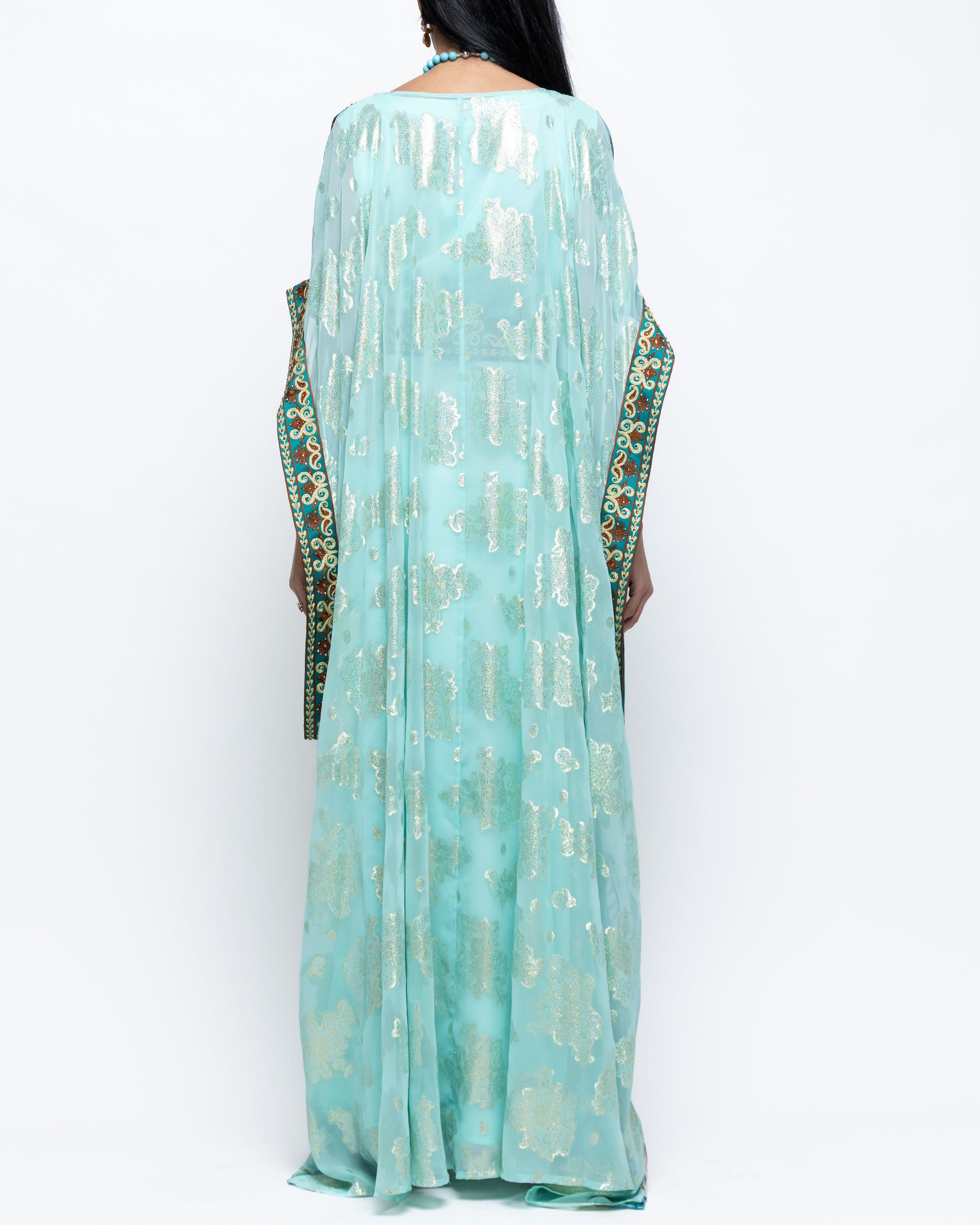 Nouf Henna Abaya in Lebanese Design