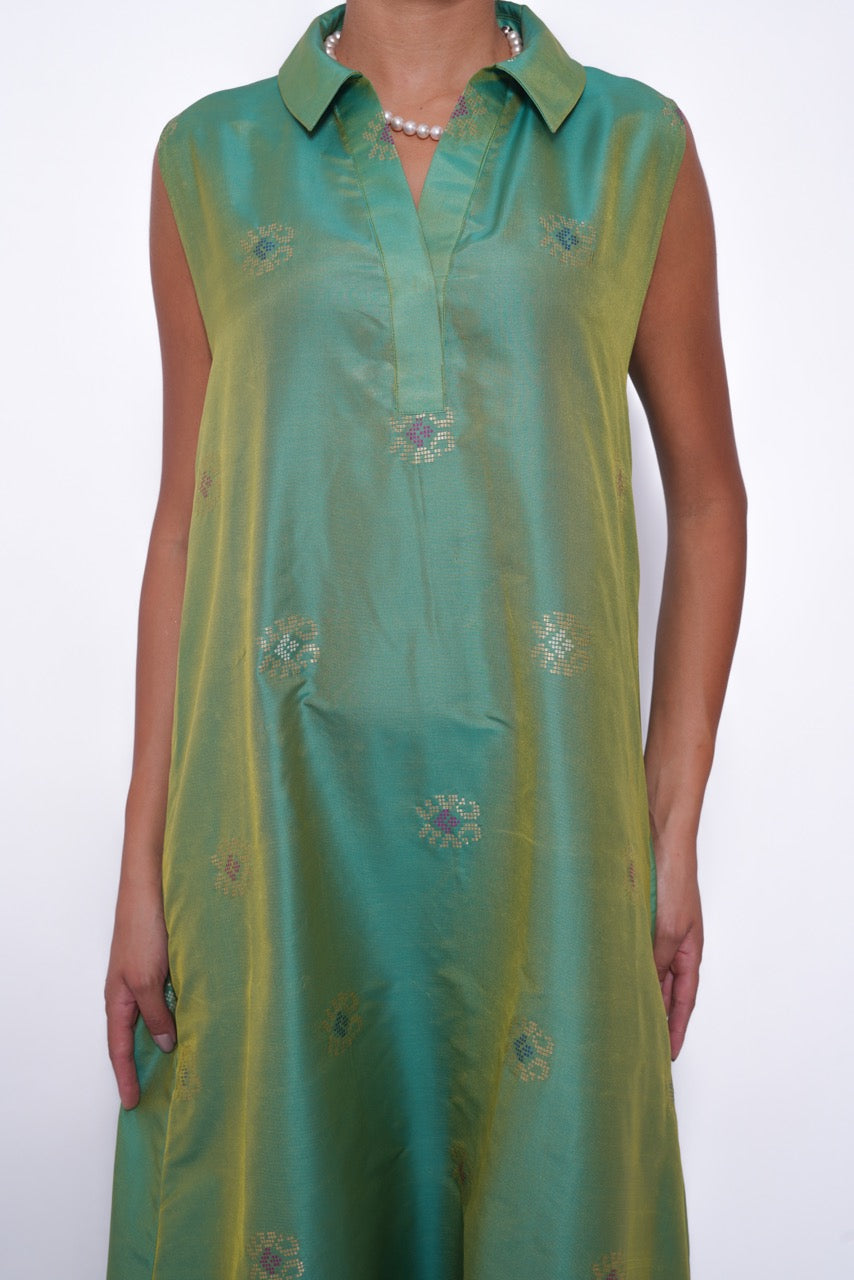 Zaina Jade Sari Brocade Dress