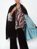 Widad Golden Leaf Cotton Velvet Cape